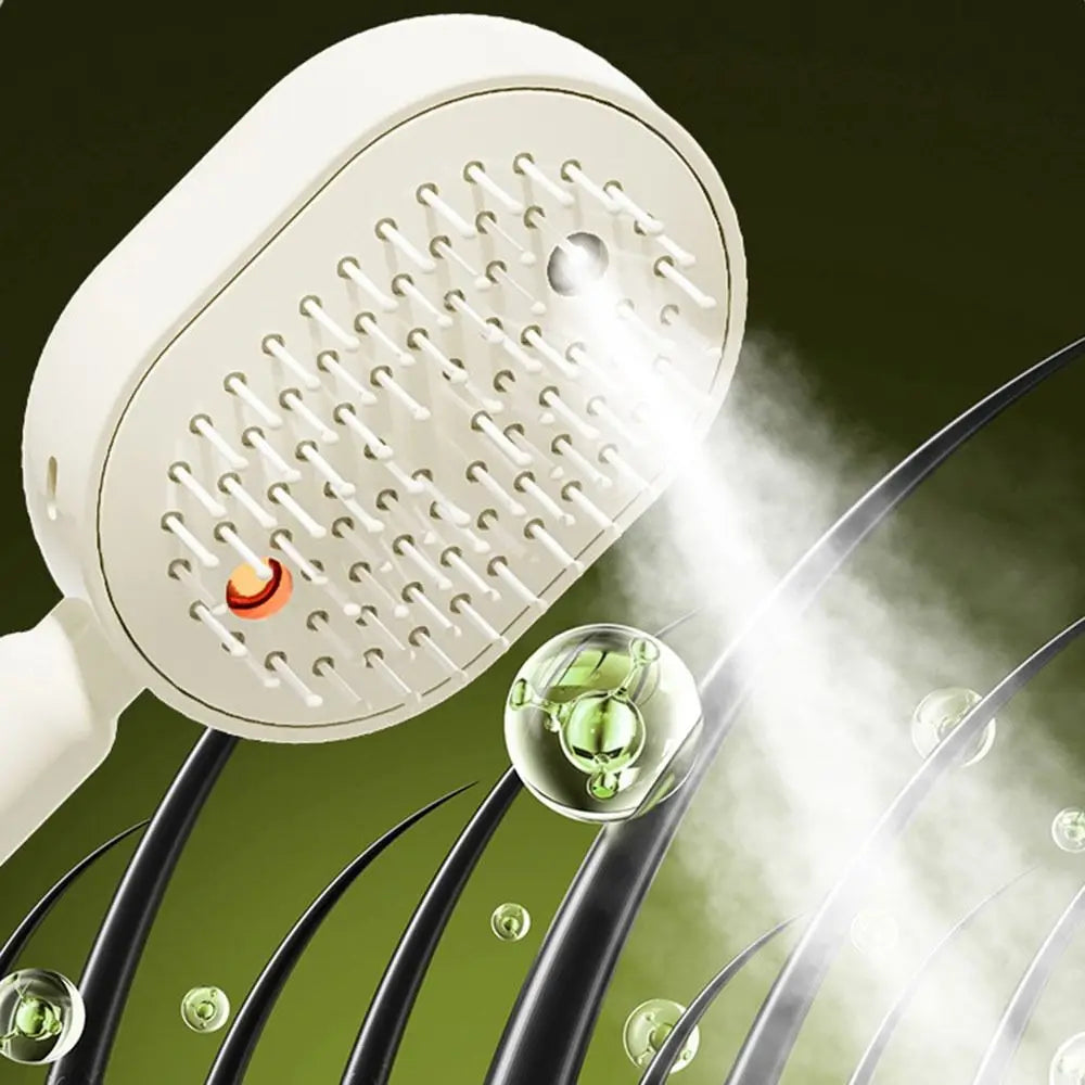 New Electric Hair Care Spray Massage Comb Anti-static Self-cleaning Spray Airbag Combs Hair Oil Applicator Women Girls